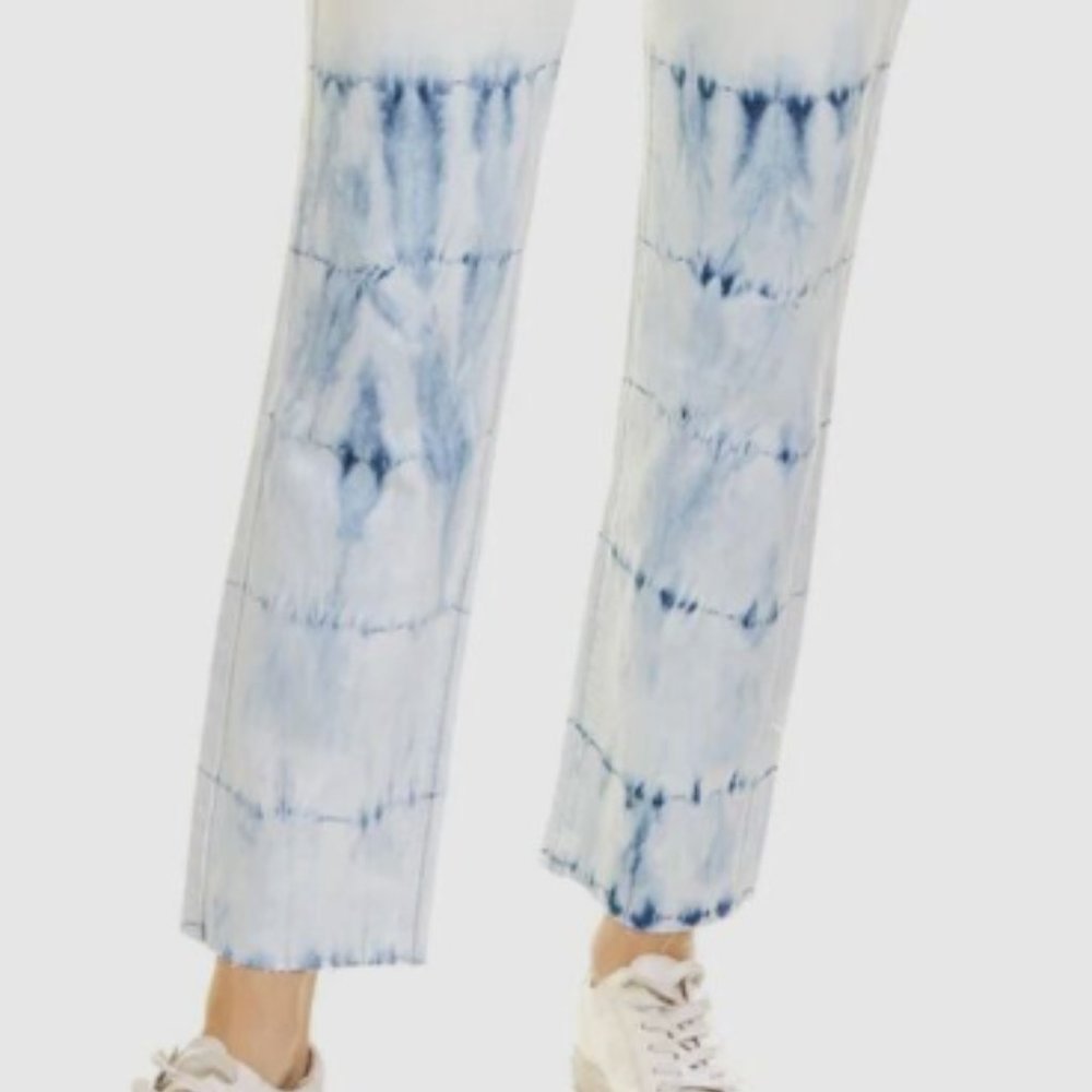 Blank NYC Jeans Women Blue Light Wash Tie Dye The Madison Crop
